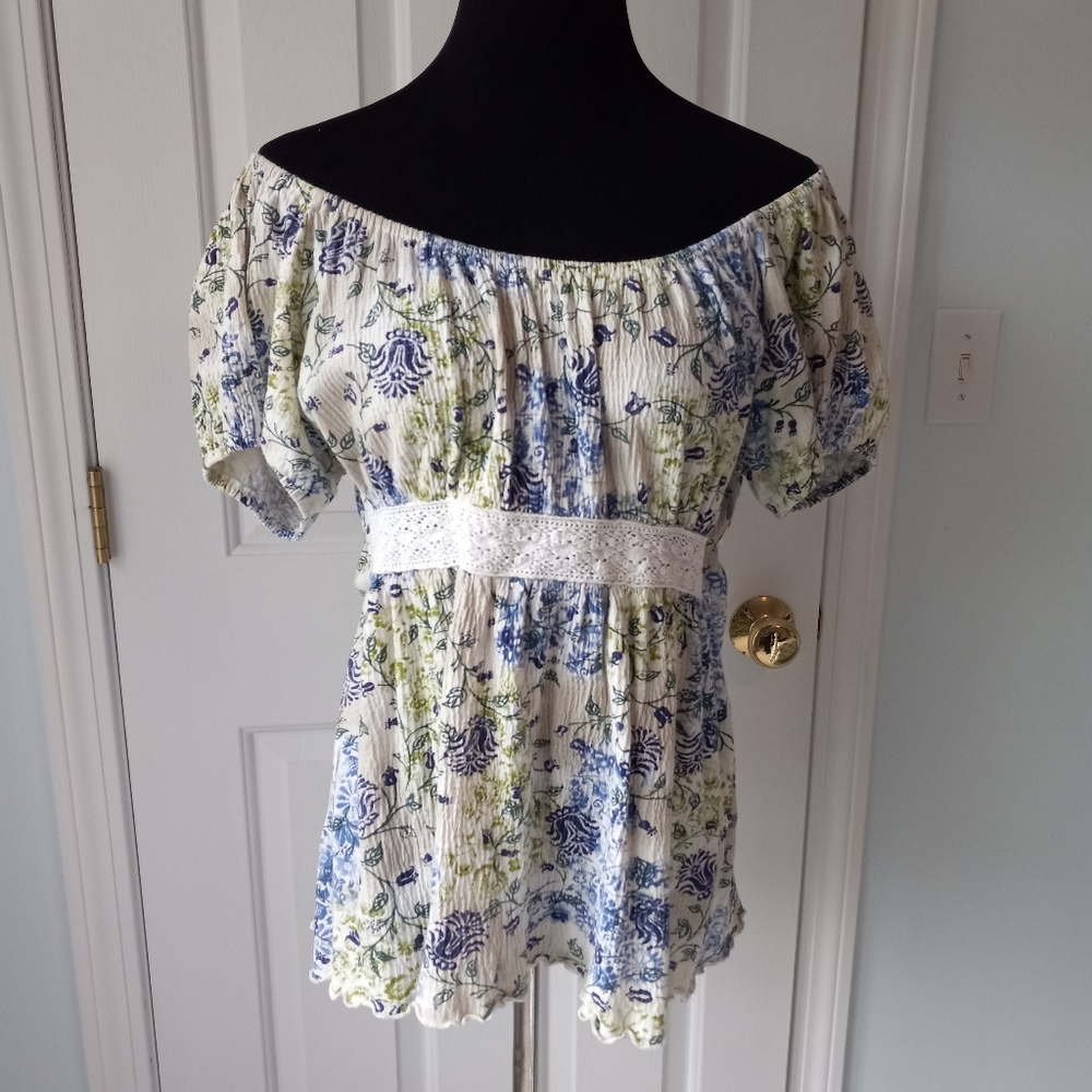 Floral Tunic Top by Vintage Suzie